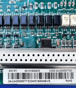 ABB ZINT-571 board connectors and interface detail