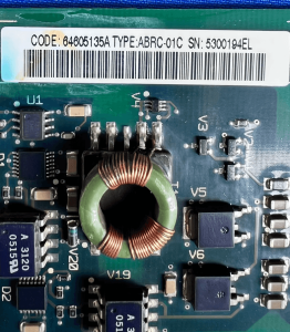 ABB ABRC-01C model label 64605135 closeup