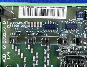 ABB AC800-NAMU-01C connector pins clean closeup