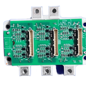 ABB ZGAD-561 driver board with FS200R12PT4 IGBT module kit front view