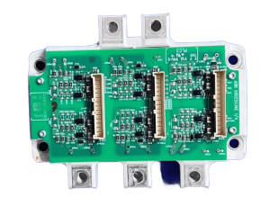 ABB ZGAD-561 driver board with FS200R12PT4 IGBT module kit front view