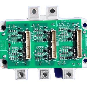 ABB ZGAD-561 driver board with FS200R12PT4 IGBT module kit front view