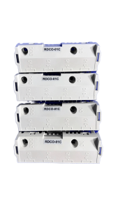 ABB RDCO-01C fiber optic connectors and 20-pin header detail