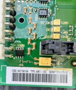 ABB AINT-12C model label 6471510A closeup
