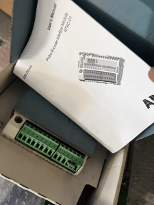 ABB RTAC-01 model label 3AFE64610805 closeup