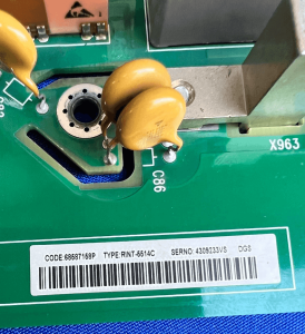 ABB RINT-5514C board connectors and trigger interface detail