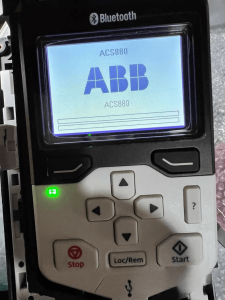 ABB ACS-AP-W model label closeup