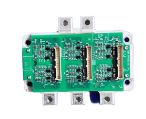 ABB ZGAD-561 driver board with FS200R12PT4 IGBT module kit front view