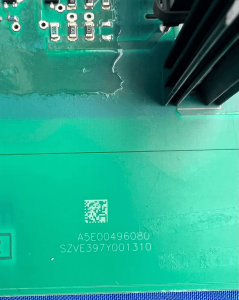 Siemens A5E00496080 capacitor bank and power components detail