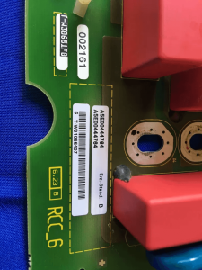 Siemens A5E00444764 model label MM4F-BGR.RCC6 closeup